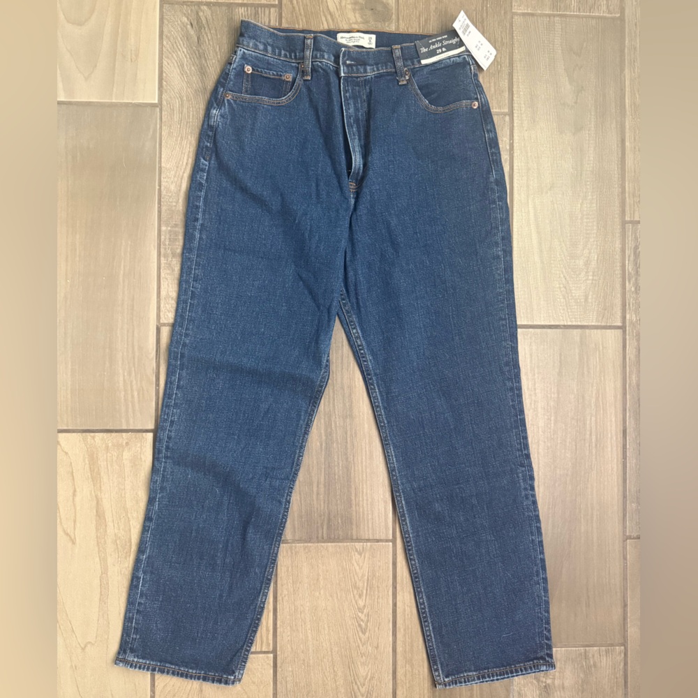 Abercrombie & Fitch Curve Love Ankle Straight Jeans 29/8L